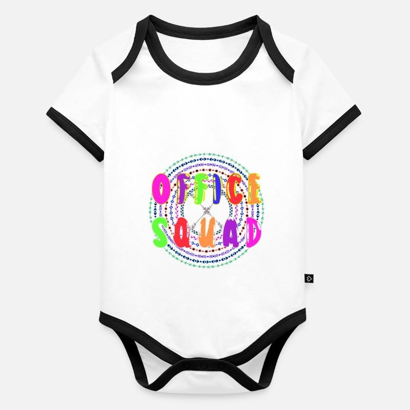 Office Squad Administrative Assistant Appreciation Organic Baby Contrasting Bodysuit