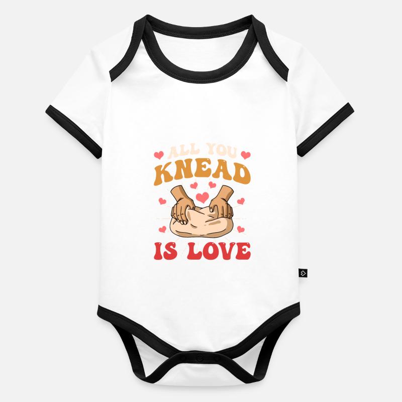 Cuisson All you knead is love Boulanger Body Bébé bio contrasté manches courtes