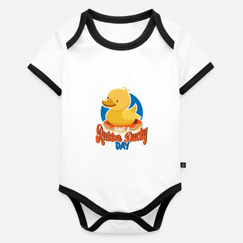 Rubber Duck Rubber Ducks Duck Lover Bathroom Organic Baby Contrasting Bodysuit