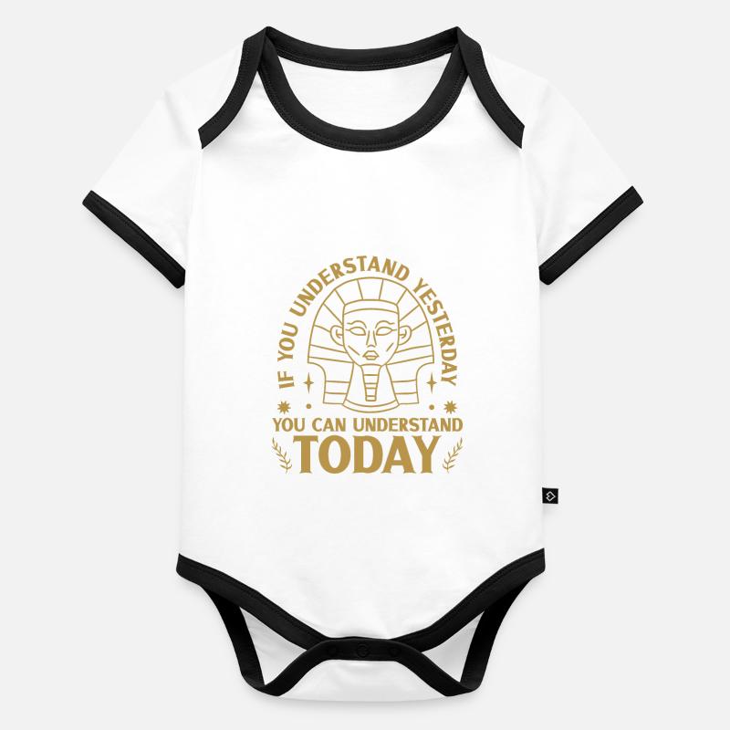 History historian History Organic Baby Contrasting Bodysuit