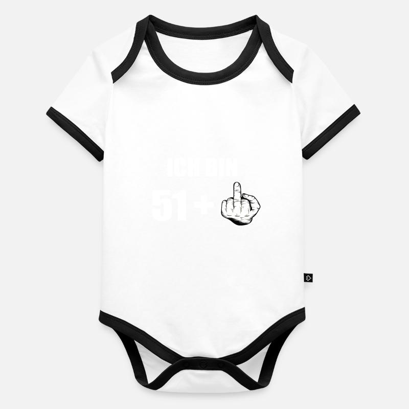 52 Geburtstag Baby Bio-Kurzarm-Kontrastbody
