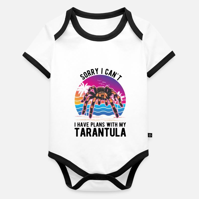 Tarantula Spider Tarantula Organic Baby Contrasting Bodysuit