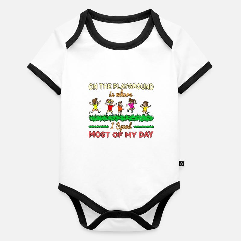 Primary School Teacher Kindergarten Educator Organic Baby Contrasting Bodysuit