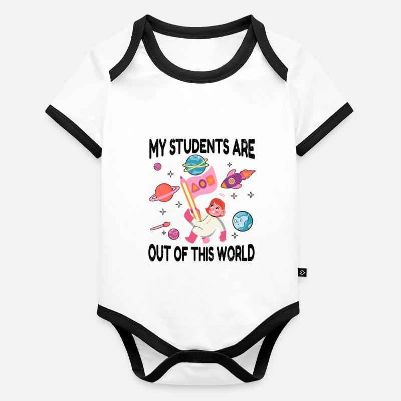 Primary School Teacher Kindergarten Educator Organic Baby Contrasting Bodysuit