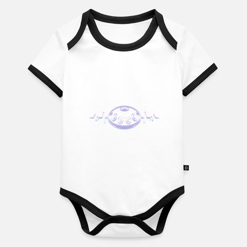 Bol chantant Tin Percussion Drummer Drums Body Bébé bio contrasté manches courtes