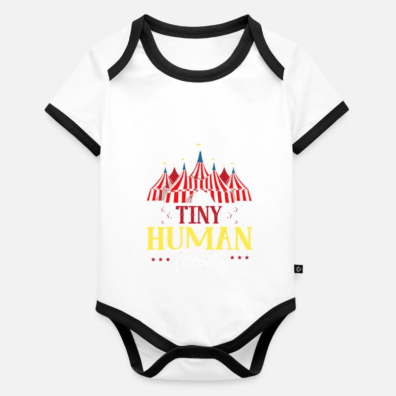 Circus Party Accessories - Tiny Human Tamer Organic Baby Contrasting Bodysuit
