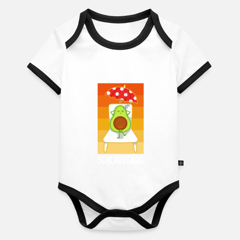 Schlavocado Baby Bio-Kurzarm-Kontrastbody