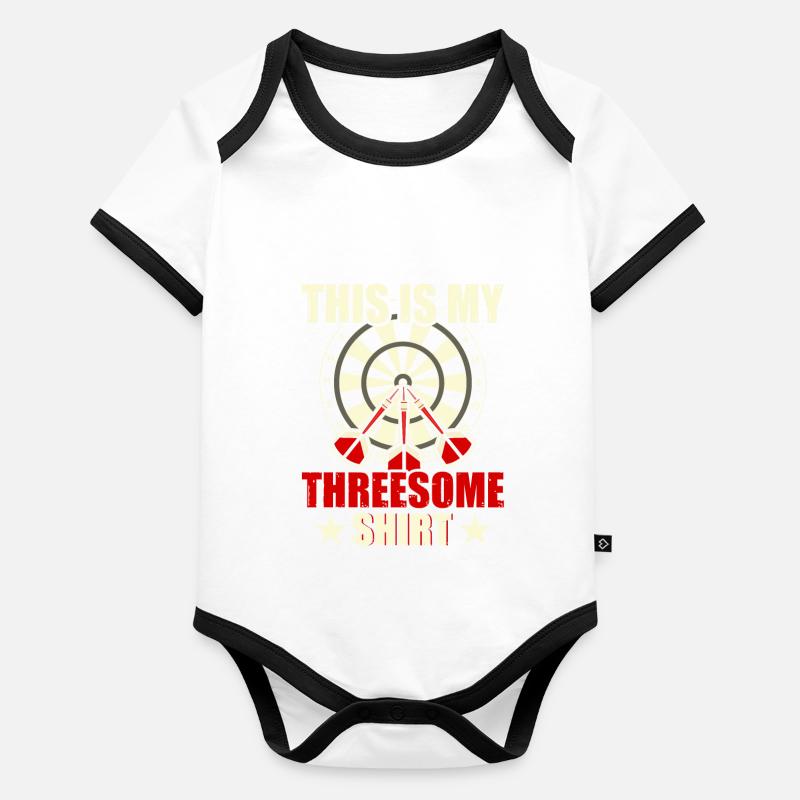 Lanceur de fléchettes Jeu de fléchettes Sport de lancer compétitif Body Bébé bio contrasté manches courtes