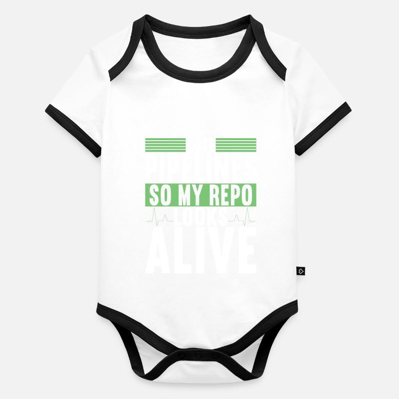 Programmierer Informatiker Baby Bio-Kurzarm-Kontrastbody