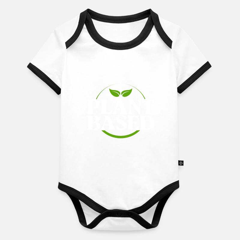 À base de plantes Body Bébé bio contrasté manches courtes