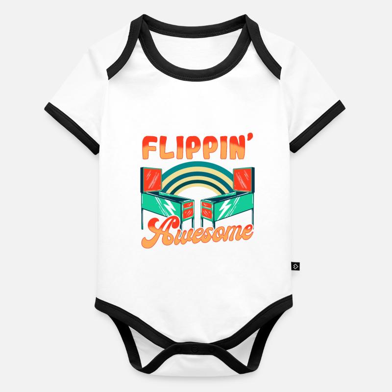 Flipping Awesome - Flipper Baby Bio-Kurzarm-Kontrastbody