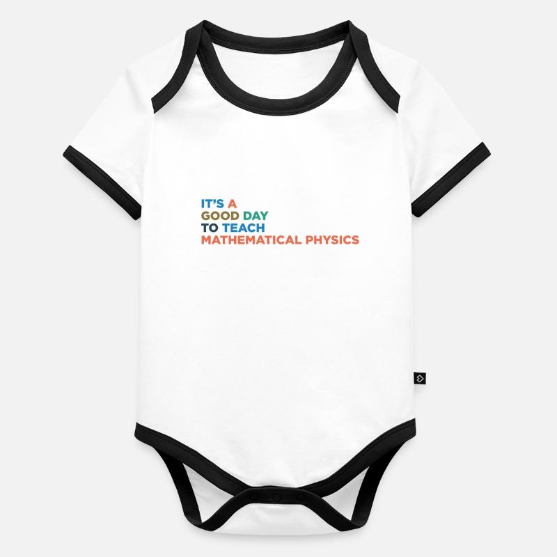 Enseignement de la physique mathématique Body Bébé bio contrasté manches courtes