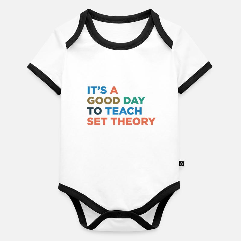 Enseigner la théorie des ensembles Enseignant Body Bébé bio contrasté manches courtes
