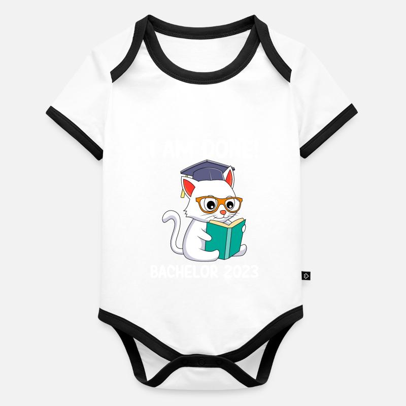 J’ai terminé Bachelor 2023 Body Bébé bio contrasté manches courtes