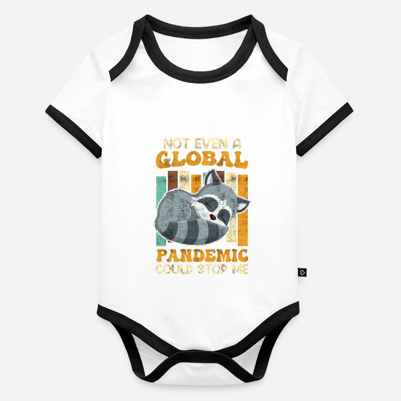 Pandemic couldn't stop me Master Bachelor Organic Baby Contrasting Bodysuit