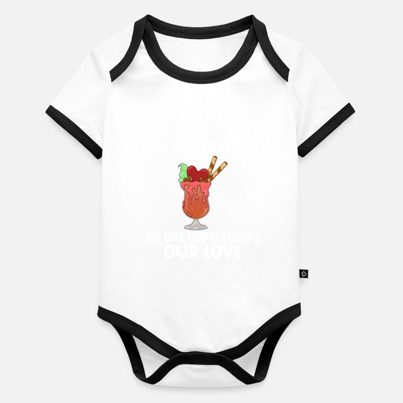 J’adore Milkshakes Milkshake Gift Body Bébé bio contrasté manches courtes