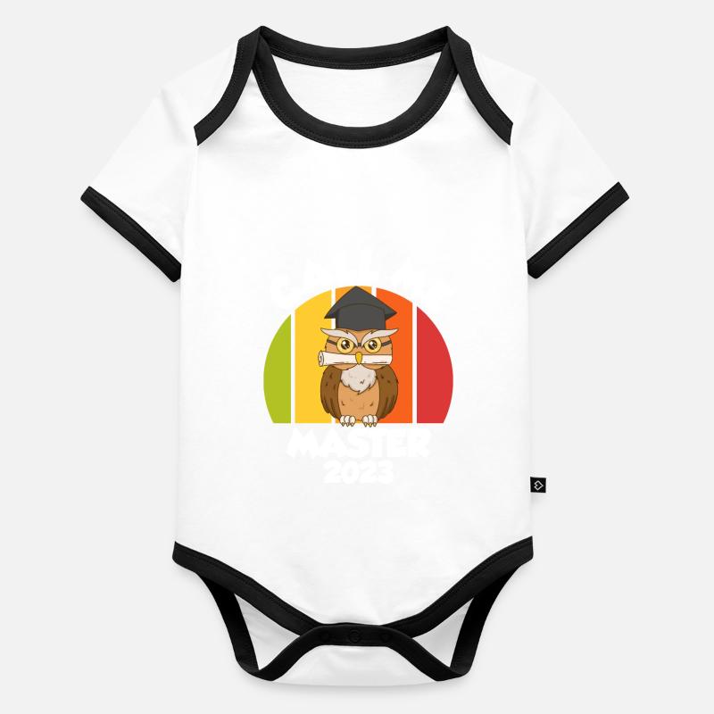 Call me Master 2023 Master Degree Organic Baby Contrasting Bodysuit