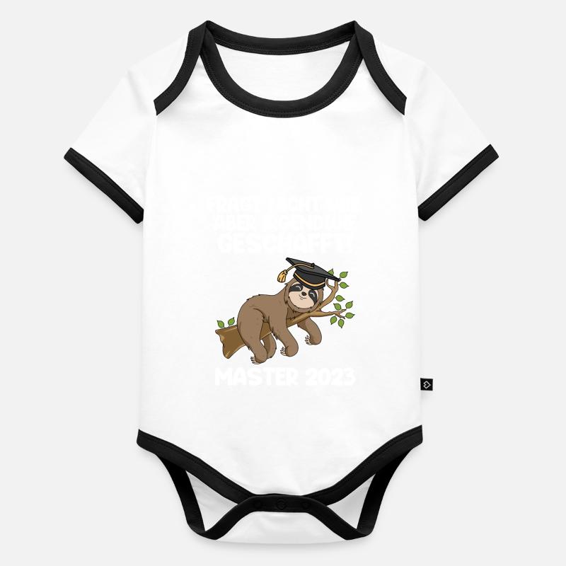 Master 2023 Baby Bio-Kurzarm-Kontrastbody