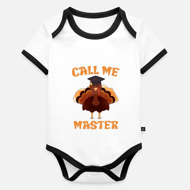 Appelez-moi Master 2023 Body Bébé bio contrasté manches courtes