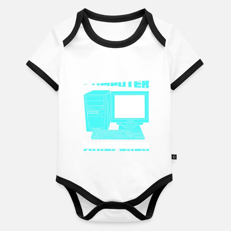 Codage du logiciel Computer Whisperer Body Bébé bio contrasté manches courtes