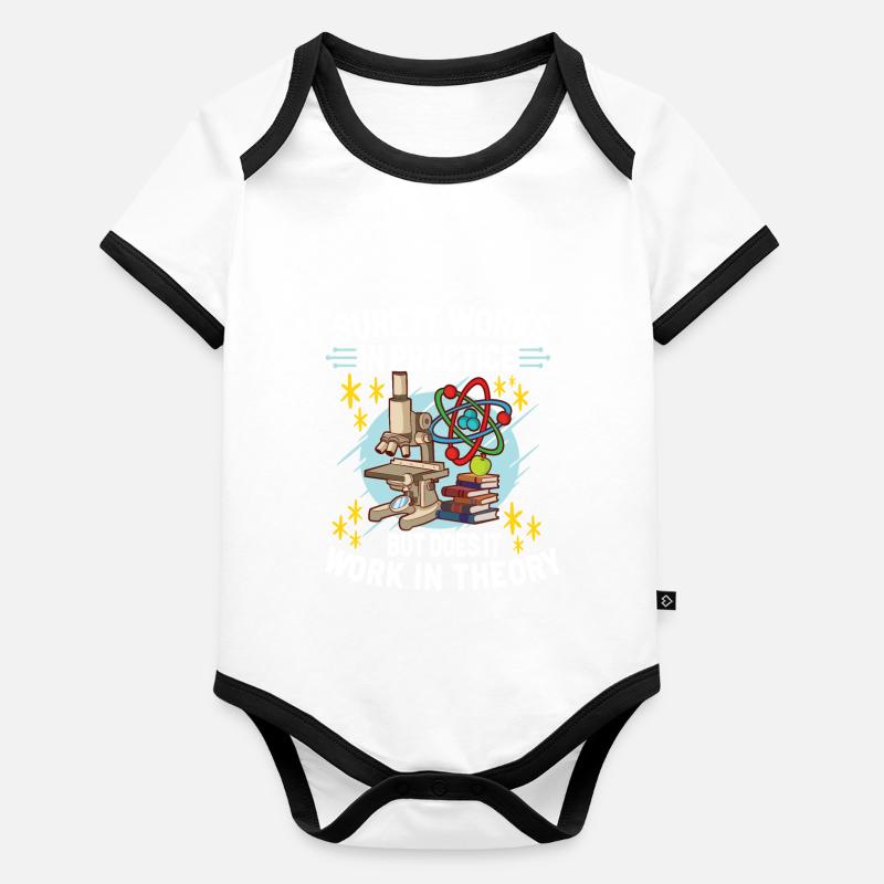 Physics Science Physicist Physics Teacher Gift Baby Bio-Kurzarm-Kontrastbody