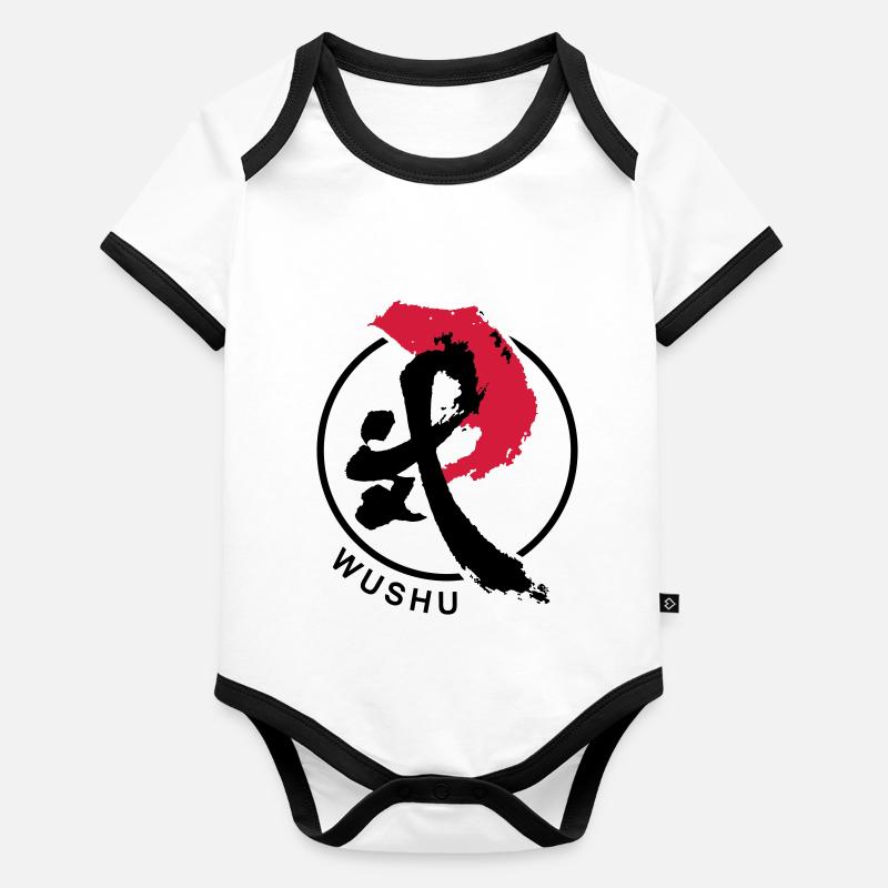 Sanda Wushu Baby Bio-Kurzarm-Kontrastbody