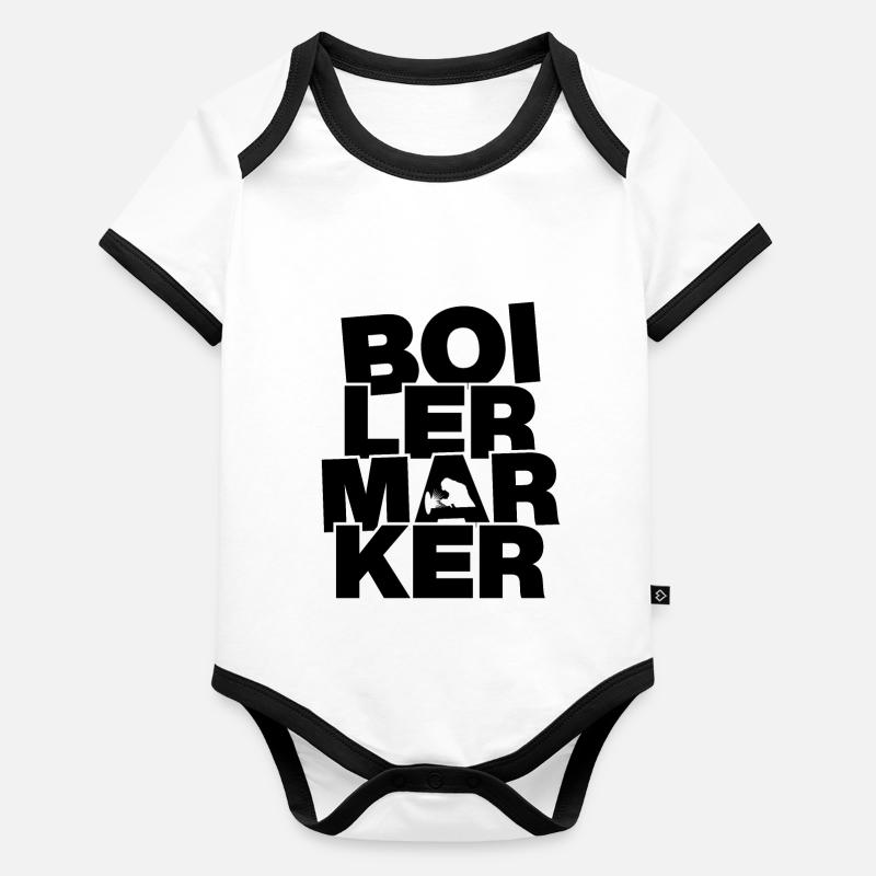 Profession Job Work - Boilermarker Organic Baby Contrasting Bodysuit