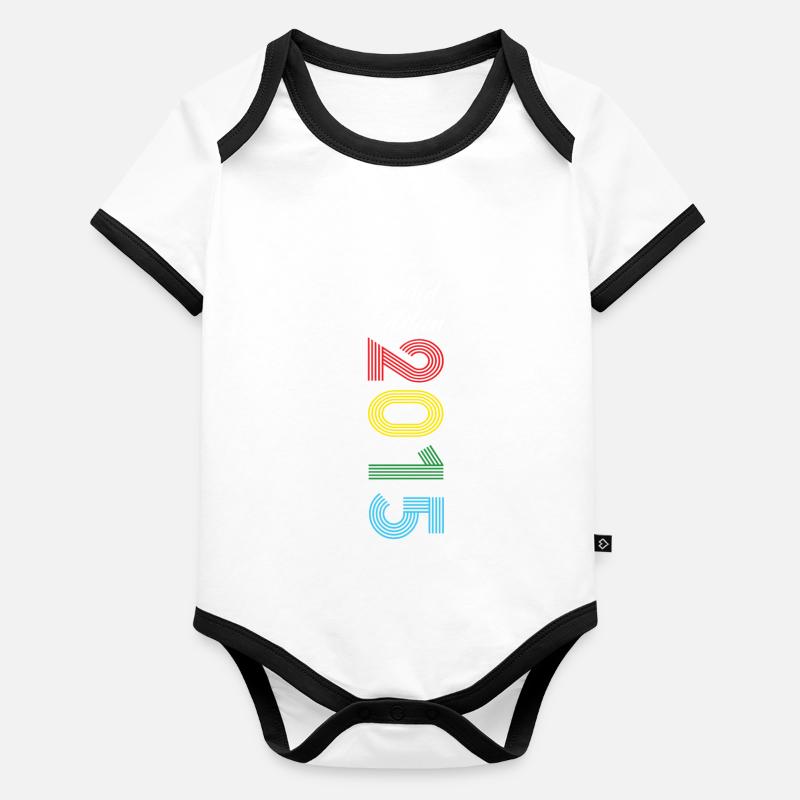Limited Edition 2015 Baby Bio-Kurzarm-Kontrastbody