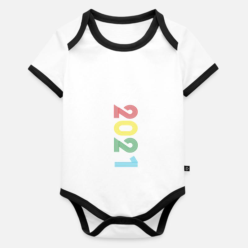 Édition limitée 2021 Body Bébé bio contrasté manches courtes