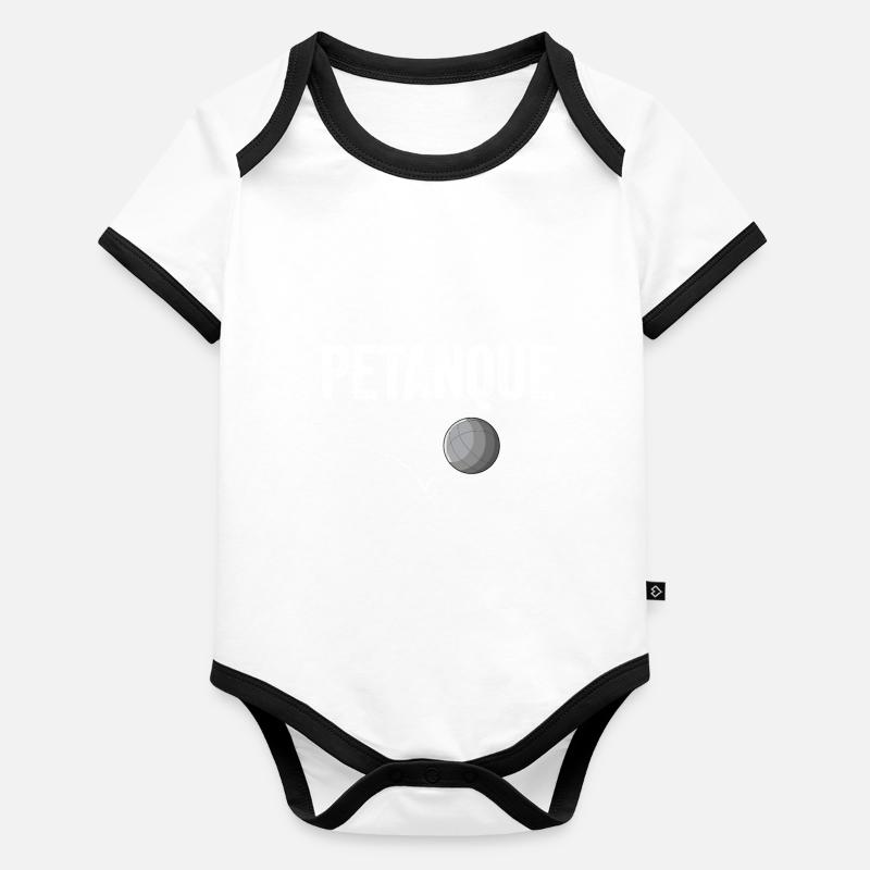 Petanque Boule Game Set Boccia Organic Baby Contrasting Bodysuit