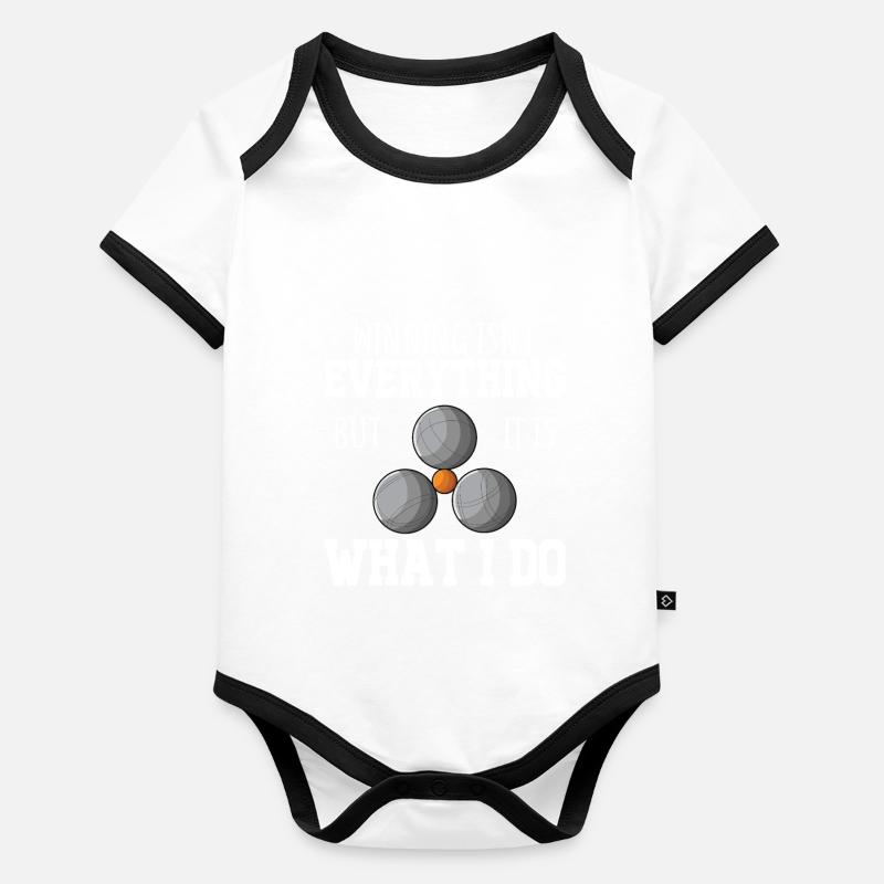 Jeu de pétanque Boule Set Boccia Body Bébé bio contrasté manches courtes