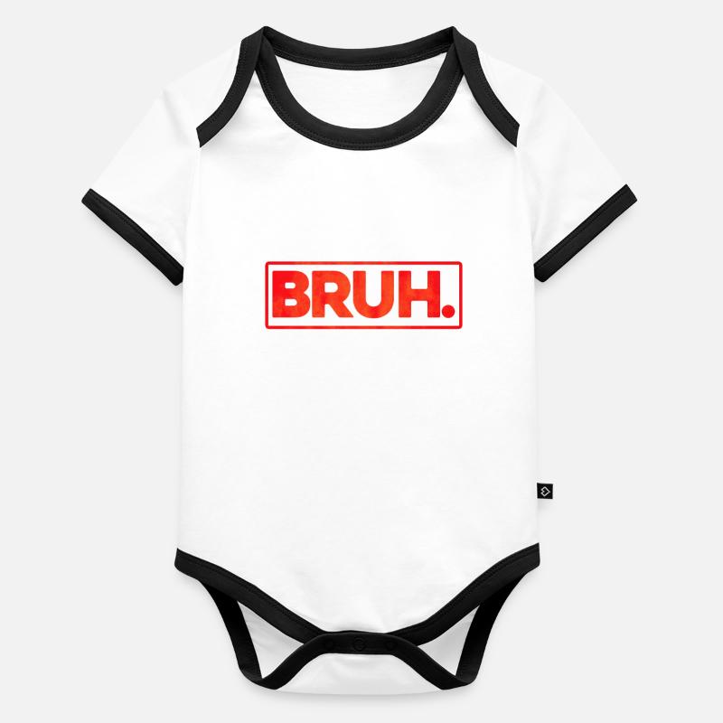 Bruh Body Bébé bio contrasté manches courtes