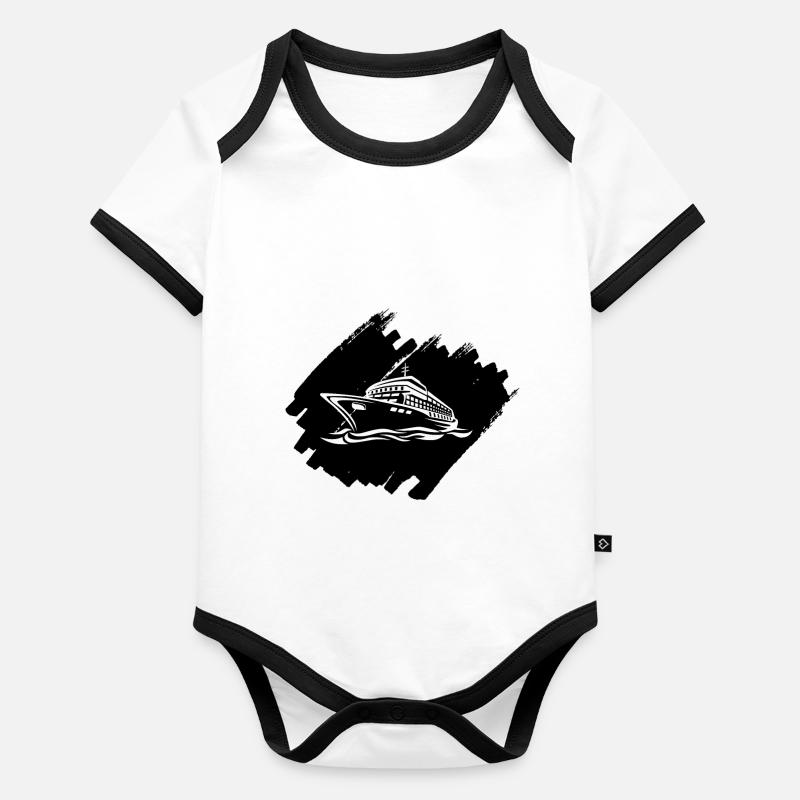 Cruise Cruise Ship Organic Baby Contrasting Bodysuit