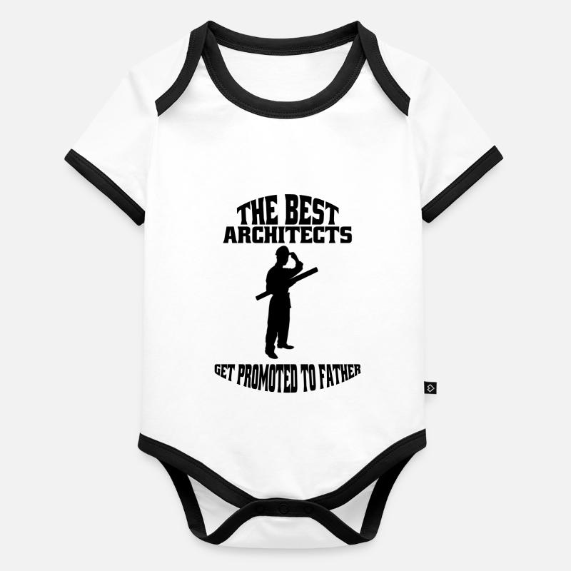 Architekt Spruch Bauleiter Architektur Bauzeichner Baby Bio-Kurzarm-Kontrastbody
