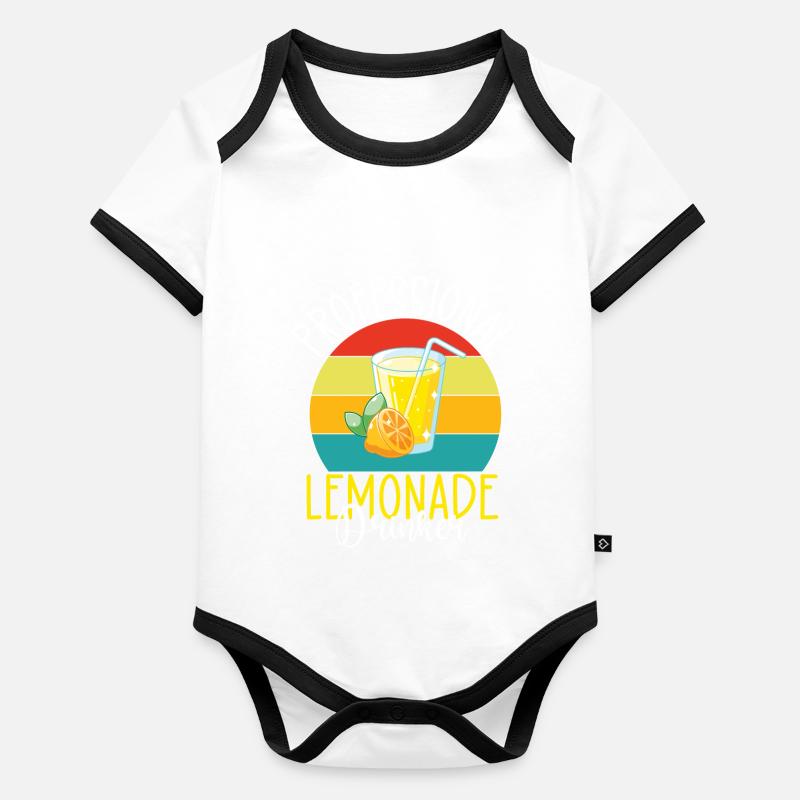 Lemonade Gift Ideas Organic Baby Contrasting Bodysuit