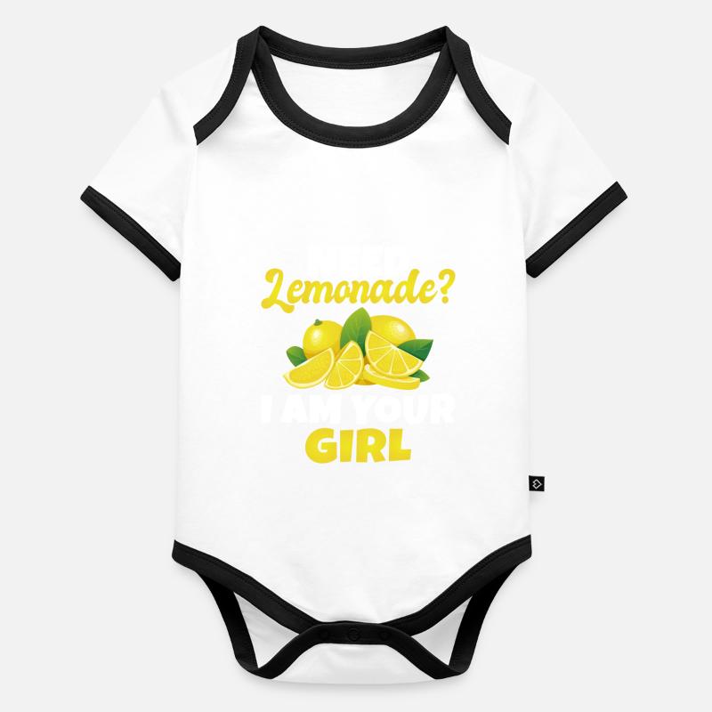 Lemonade Gift Ideas Organic Baby Contrasting Bodysuit