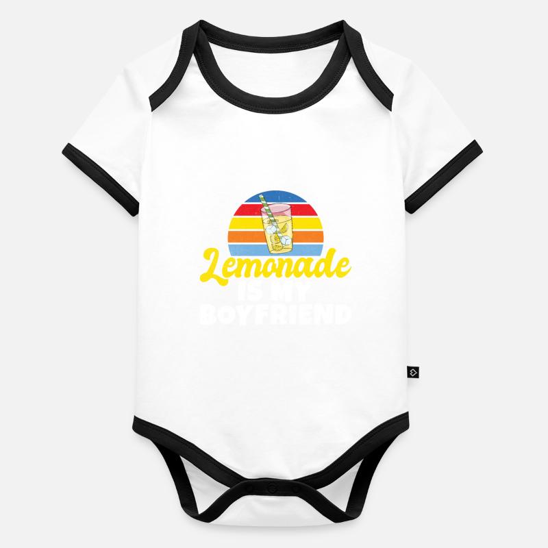 Idées cadeaux de limonade Body Bébé bio contrasté manches courtes