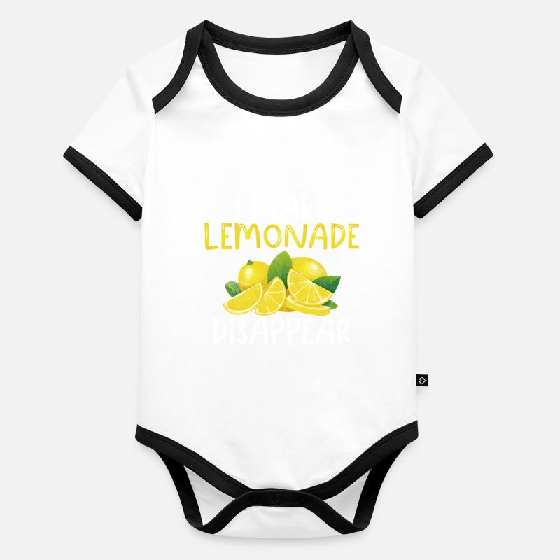 Limonade-Geschenk-Ideen Baby Bio-Kurzarm-Kontrastbody