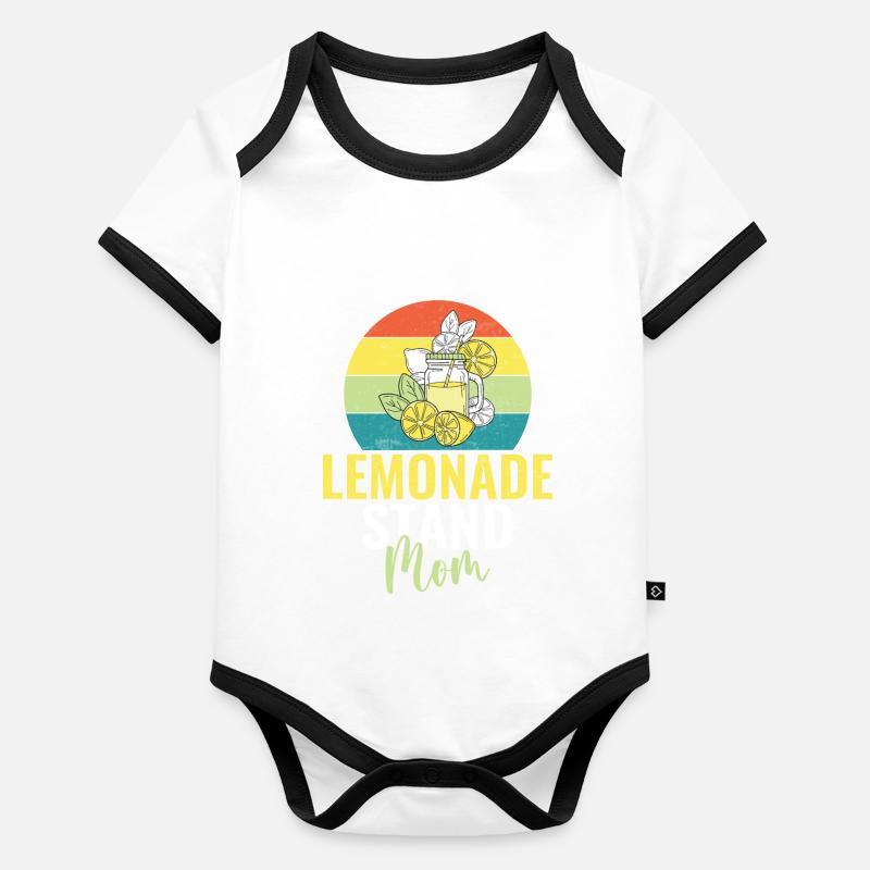 Idées cadeaux de limonade Body Bébé bio contrasté manches courtes