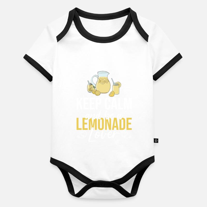 Idées cadeaux de limonade Body Bébé bio contrasté manches courtes