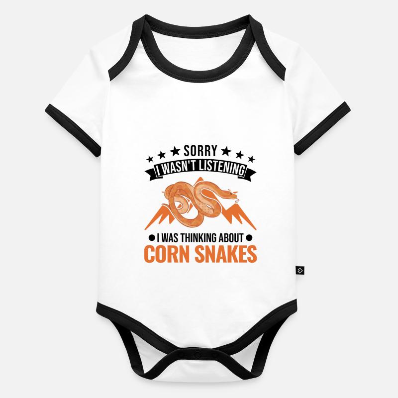 Kornnatter Spruch Corn Snake Baby Bio-Kurzarm-Kontrastbody