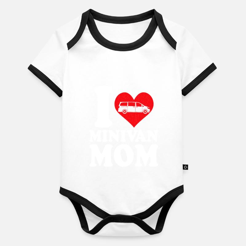 Papa travaille Conduit Minivan Papa Mode de vie Geschen Body Bébé bio contrasté manches courtes