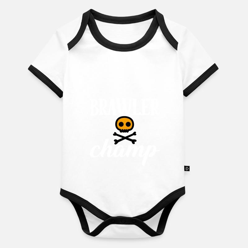 Brawler Champ 4 Organic Baby Contrasting Bodysuit