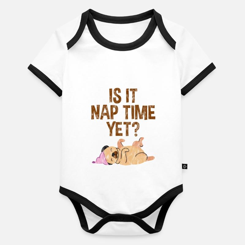Is It Nap Time Yet 3 Organic Baby Contrasting Bodysuit
