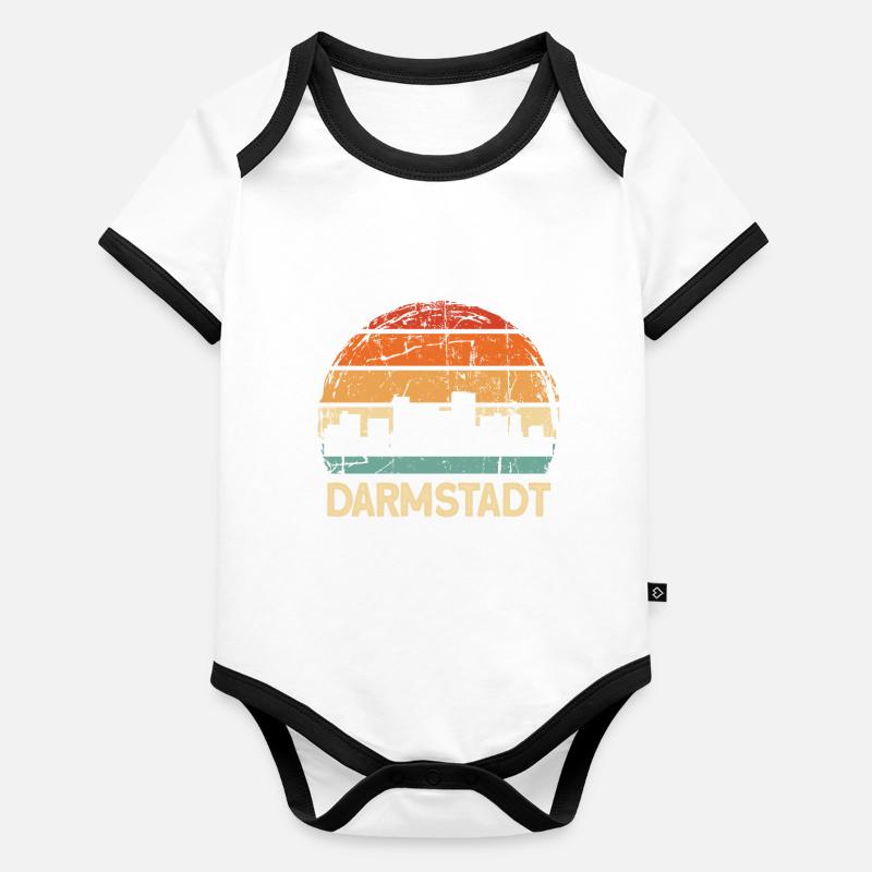 Darmstadt Baby Bio-Kurzarm-Kontrastbody