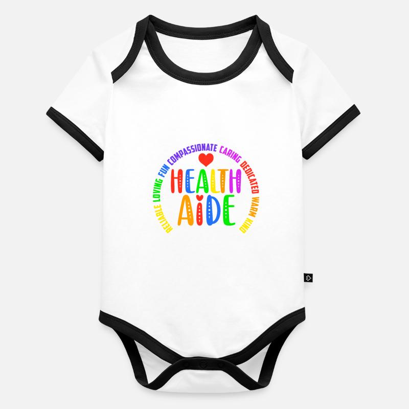 Fun Squad School Assistant Principal Health Aide Baby Bio-Kurzarm-Kontrastbody