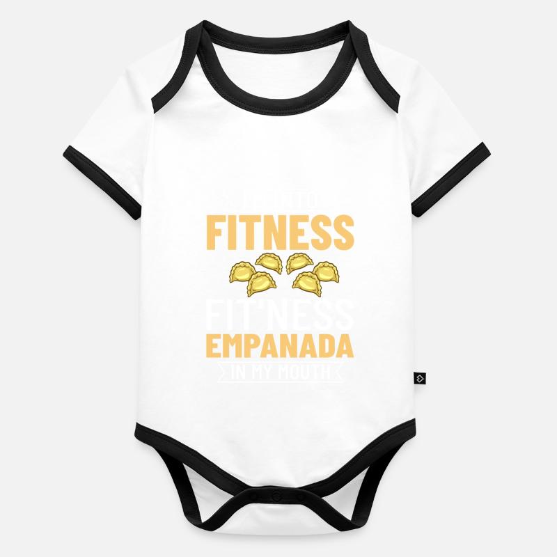 Empanada Argentine Dumpling Espagne Body Bébé bio contrasté manches courtes
