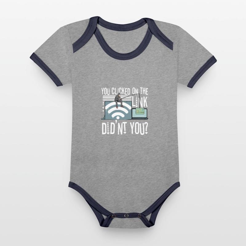 Hacker Programmer Developer Computer Science Organic Baby Contrasting Bodysuit