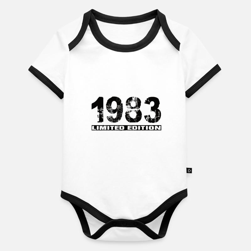 Limited Edition 1983 Baby Bio-Kurzarm-Kontrastbody