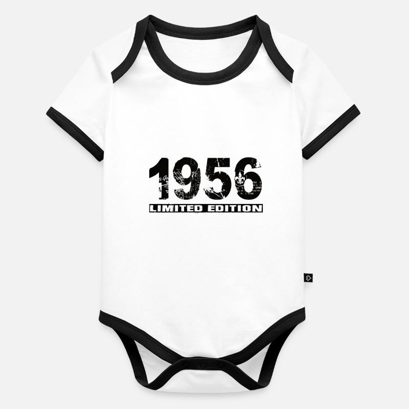 Limited Edition 1956 Baby Bio-Kurzarm-Kontrastbody